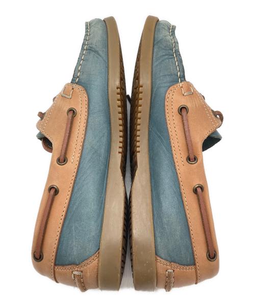 PARABOOT（パラブーツ）PARABOOT (パラブーツ) デッキシューズ ブルー×ブラウン サイズ:25.5cmの古着・服飾アイテム