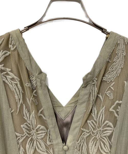 Ameri（アメリ）Ameri (アメリ) 長袖ワンピース オリーブ サイズ:Mサイズの古着・服飾アイテム