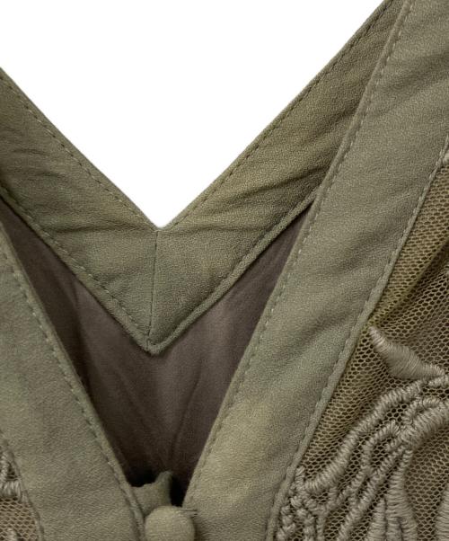 Ameri（アメリ）Ameri (アメリ) 長袖ワンピース オリーブ サイズ:Mサイズの古着・服飾アイテム