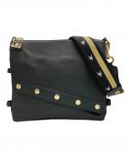 MARC JACOBSマークジェイコブズ）の古着「レザーショルダーバッグ」｜ブラック