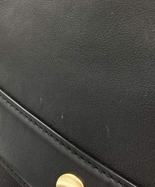 MARC JACOBS（マークジェイコブズ）MARC JACOBS (マーク ジェイコブス) レザーショルダーバッグ ブラックの古着・服飾アイテム