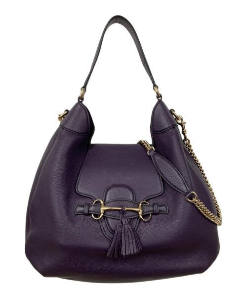 GUCCI（グッチ）GUCCI (グッチ) ショルダーバッグ パープルの古着・服飾アイテム