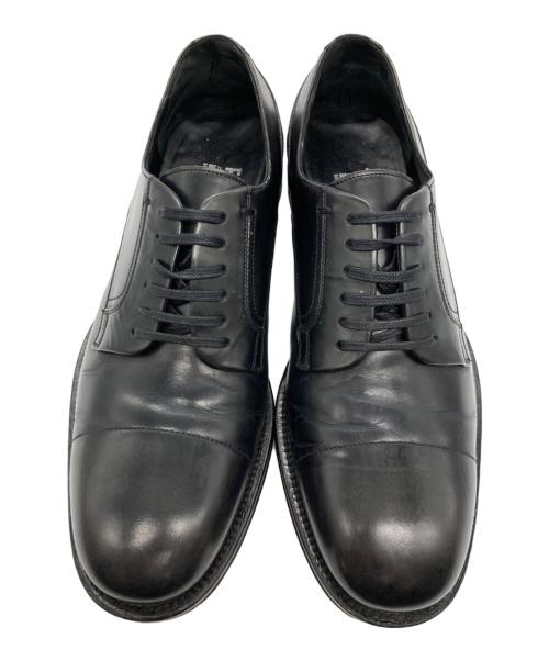 Salvatore Ferragamo（サルヴァトーレ フェラガモ）Salvatore Ferragamo (サルヴァトーレ フェラガモ) プレーントゥシューズ ブラック サイズ:7 1/2の古着・服飾アイテム