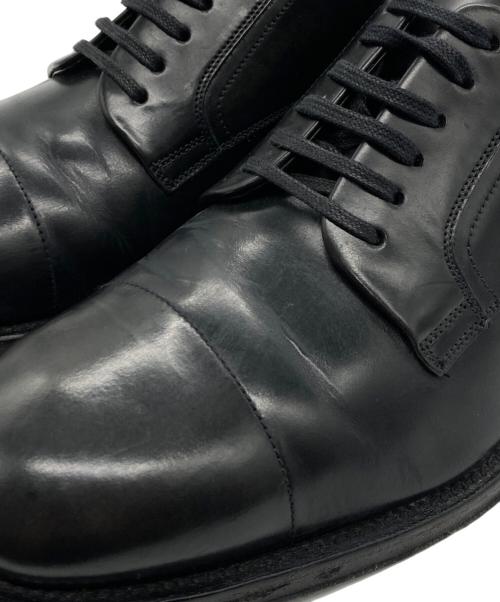 Salvatore Ferragamo（サルヴァトーレ フェラガモ）Salvatore Ferragamo (サルヴァトーレ フェラガモ) プレーントゥシューズ ブラック サイズ:7 1/2の古着・服飾アイテム