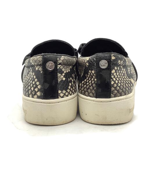 MICHAEL KORS（マイケル・コース）MICHAEL KORS (マイケル・コース) リボンスリッポン ブラック×ブラウン サイズ:6M/36Mの古着・服飾アイテム