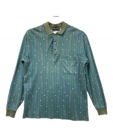中古・古着通販】CELINE (セリーヌ) 長袖ポロシャツ グリーン サイズ
