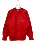 Championチャンピオン）の古着「リバースウィーブスウェット」｜レッド