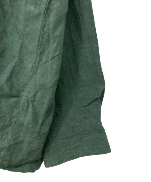 PERS PROJECTS（パースプロジェクト）PERS PROJECTS (パースプロジェクト) リネンオープンシャツ グリーン サイズ:03の古着・服飾アイテム