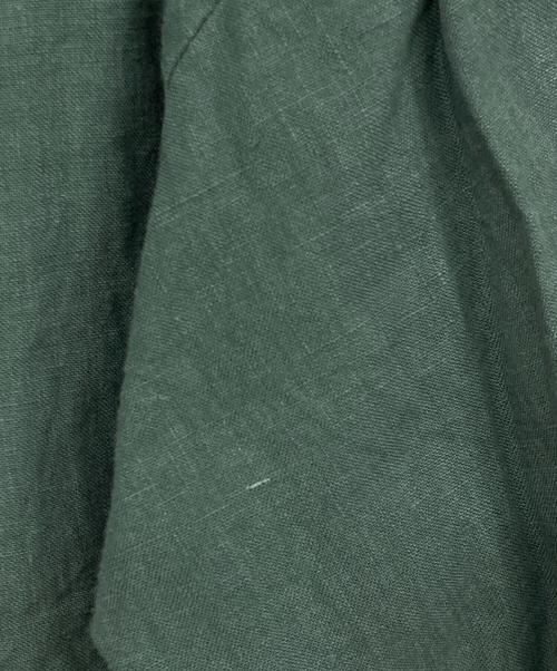 PERS PROJECTS（パースプロジェクト）PERS PROJECTS (パースプロジェクト) リネンオープンシャツ グリーン サイズ:03の古着・服飾アイテム