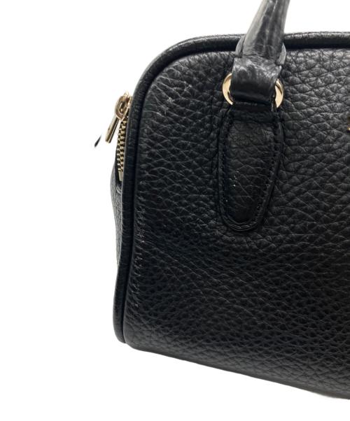 FURLA（フルラ）FURLA (フルラ) 2WAYバッグ ブラック×ゴールドの古着・服飾アイテム