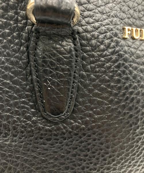 FURLA（フルラ）FURLA (フルラ) 2WAYバッグ ブラック×ゴールドの古着・服飾アイテム