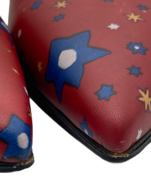 VALENTINO GARAVANI（ヴァレンティノ・ガラヴァーニ）VALENTINO GARAVANI (ヴァレンティノ・ガラヴァーニ) ロックスタッズパンプス レッド×ブルー サイズ:24.5cmの古着・服飾アイテム