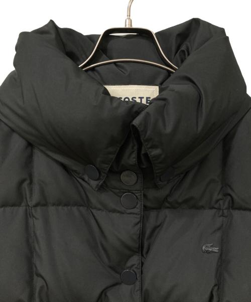 LACOSTE（ラコステ）LACOSTE (ラコステ) ダウンコート ブラック サイズ:SIZE 38の古着・服飾アイテム