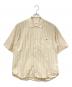 DANTON（ダントン）の古着「半袖シャツ」｜ベージュ×ホワイト