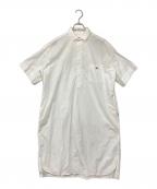 DANTONダントン）の古着「半袖プルオーバー シャツワンピース」｜ホワイト