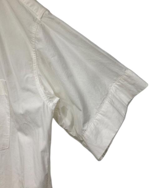 DANTON（ダントン）DANTON (ダントン) 半袖プルオーバー シャツワンピース ホワイト サイズ:SIZE 36の古着・服飾アイテム