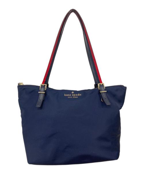 Kate Spade（ケイトスペード）Kate Spade (ケイトスペード) トートバッグ ネイビー×レッドの古着・服飾アイテム