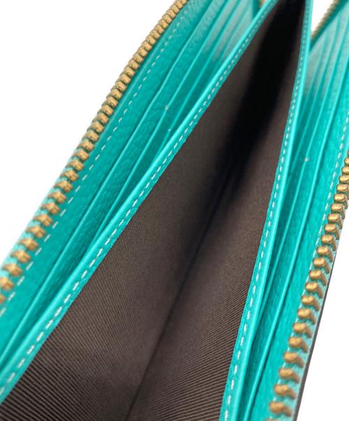 russet（ラシット）russet (ラシット) L字ファスナー財布 ターコイズブルーの古着・服飾アイテム