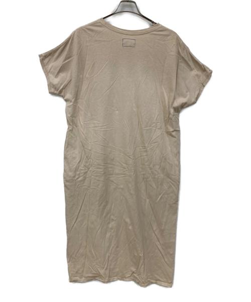 THE NORTHFACE PURPLELABEL（ザ・ノースフェイス パープルレーベル）THE NORTHFACE PURPLELABEL (ザ・ノースフェイス パープルレーベル) 5.5oz H/S Crew Neck Dress ベージュ×グリーン サイズ:Mサイズの古着・服飾アイテム