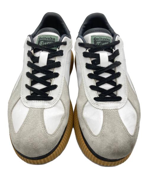 Onitsuka Tiger（オニツカタイガー）Onitsuka Tiger (オニツカタイガー) ローカットスニーカー ホワイト×グレー サイズ:25.5cmの古着・服飾アイテム