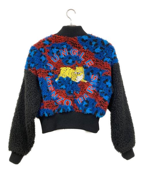 KENZO x H&M（ケンゾー エイチアンドエム）KENZO x H&M (ケンゾー エイチアンドエム) ボアジャケット レッド×ブラック サイズ:Mサイズの古着・服飾アイテム