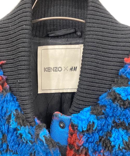KENZO x H&M（ケンゾー エイチアンドエム）KENZO x H&M (ケンゾー エイチアンドエム) ボアジャケット レッド×ブラック サイズ:Mサイズの古着・服飾アイテム