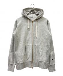 Champion（チャンピオン）の古着「ジップパーカー」｜グレー