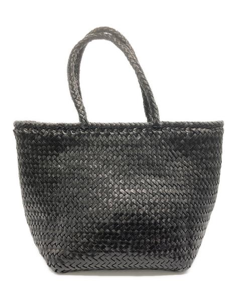 DRAGON（ドラゴン）DRAGON (ドラゴン) 編み込みバッグ ブラックの古着・服飾アイテム