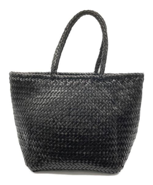 DRAGON（ドラゴン）DRAGON (ドラゴン) 編み込みバッグ ブラックの古着・服飾アイテム