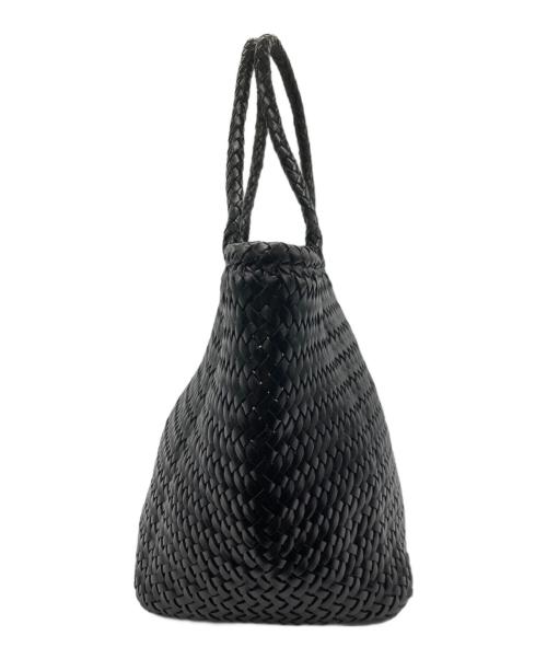 DRAGON（ドラゴン）DRAGON (ドラゴン) 編み込みバッグ ブラックの古着・服飾アイテム