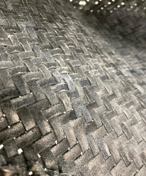 DRAGON（ドラゴン）DRAGON (ドラゴン) 編み込みバッグ ブラックの古着・服飾アイテム