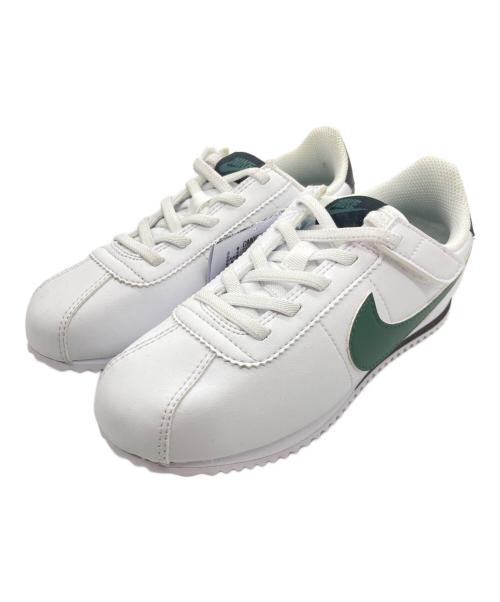 NIKE（ナイキ）NIKE (ナイキ) Cortez EasyOn ホワイト×グリーン サイズ:19.5 未使用品の古着・服飾アイテム
