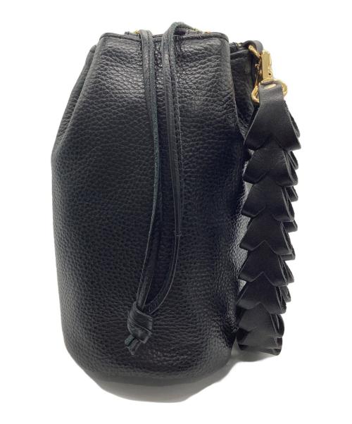 santaku（サンタク）santaku (サンタク) 4way grain leather shoulder bag ブラック×ゴールドの古着・服飾アイテム