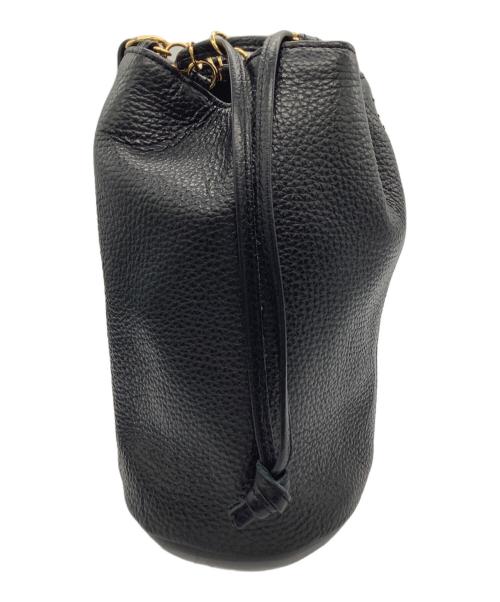 santaku（サンタク）santaku (サンタク) 4way grain leather shoulder bag ブラック×ゴールドの古着・服飾アイテム