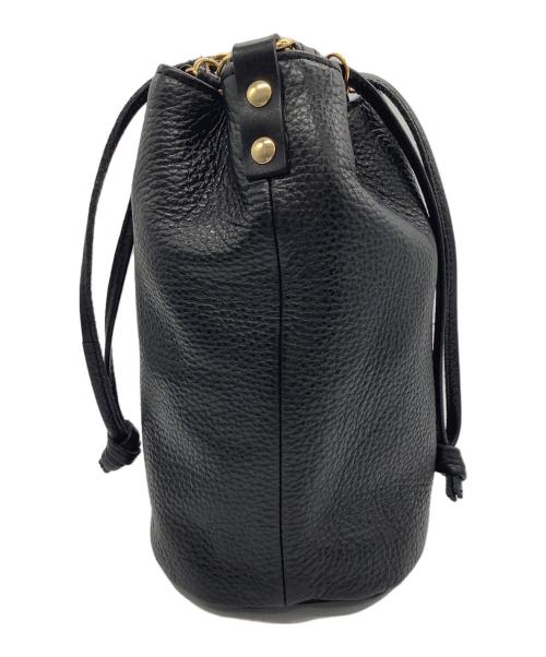 santaku（サンタク）santaku (サンタク) 4way grain leather shoulder bag ブラック×ゴールドの古着・服飾アイテム
