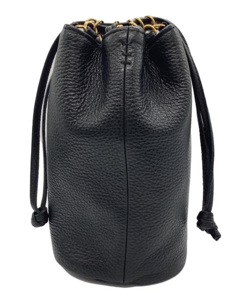 santaku（サンタク）santaku (サンタク) 4way grain leather shoulder bag ブラック×ゴールドの古着・服飾アイテム