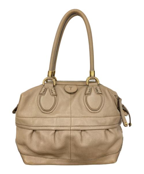 TOD'S（トッズ）TOD'S (トッズ) ハンドバッグ ブラウンの古着・服飾アイテム