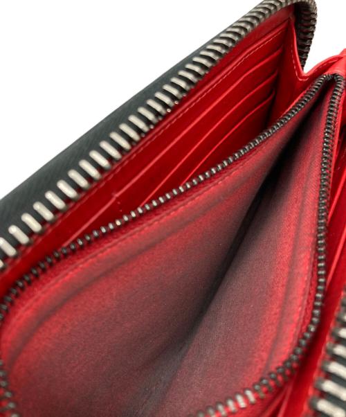 Christian Louboutin（クリスチャン・ルブタン）Christian Louboutin (クリスチャン・ルブタン) スタッズ長財布 ブラック×レッドの古着・服飾アイテム