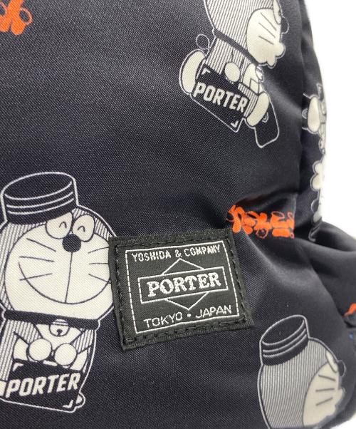 PORTER（ポーター）PORTER (ポーター) ドラえもん (ドラエモン) トートバッグ ネイビー×オレンジの古着・服飾アイテム
