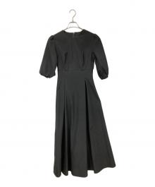 nairo（ナイロ）の古着「クルーネックヘップバーンワンピース」｜ブラック