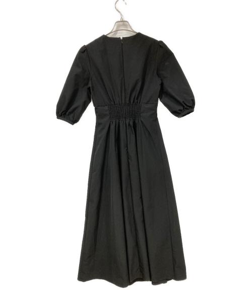 nairo（ナイロ）nairo (ナイロ) クルーネックヘップバーンワンピース ブラック サイズ:Mサイズの古着・服飾アイテム