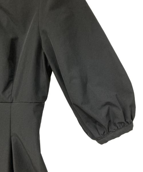 nairo（ナイロ）nairo (ナイロ) クルーネックヘップバーンワンピース ブラック サイズ:Mサイズの古着・服飾アイテム