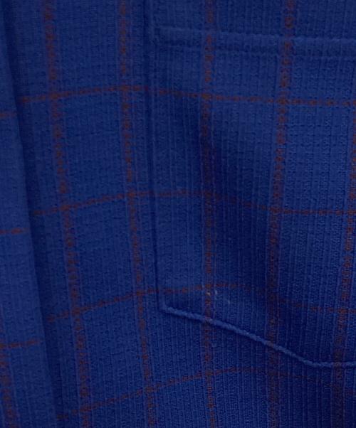 6(ROKU) BEAUTY&YOUTH（ロク ビューティーアンドユース）6(ROKU) BEAUTY&YOUTH (ロク ビューティーアンドユース) 長袖シャツ ブルー×パープル サイズ:FREEの古着・服飾アイテム