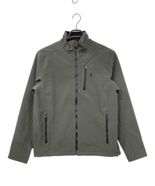 POLO RALPH LAUREN（ポロ・ラルフローレン）POLO RALPH LAUREN (ポロ・ラルフローレン) ソフトシェルウインドブレーカー グレー×ブラック サイズ:Mサイズの古着・服飾アイテム