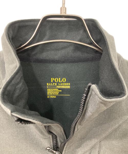 POLO RALPH LAUREN（ポロ・ラルフローレン）POLO RALPH LAUREN (ポロ・ラルフローレン) ソフトシェルウインドブレーカー グレー×ブラック サイズ:Mサイズの古着・服飾アイテム