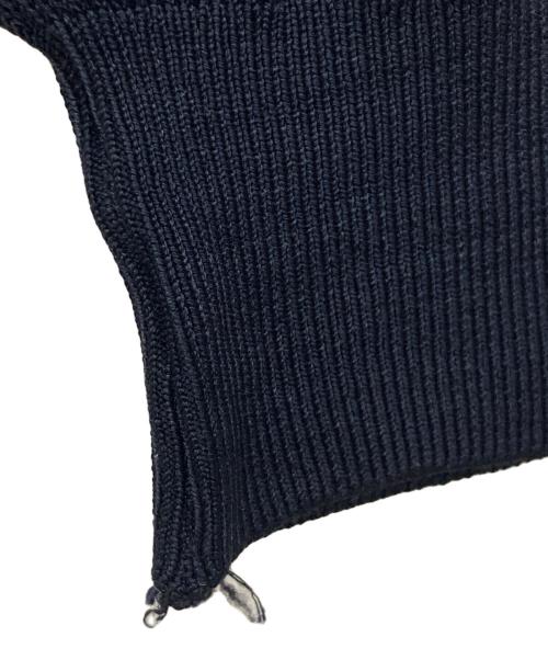 COMME des GARCONS HOMME PLUS（コムデギャルソンオムプリュス）COMME des GARCONS HOMME PLUS (コムデギャルソンオムプリュス) 長袖ニットポロシャツ ネイビー サイズ:-の古着・服飾アイテム