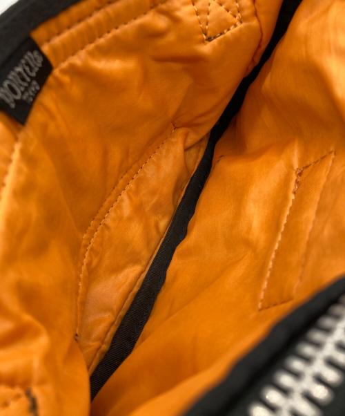 PORTER（ポーター）PORTER (ポーター) ショルダーポーチ ブラック×オレンジの古着・服飾アイテム