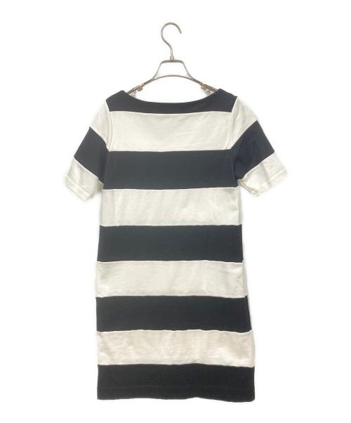 FRED PERRY（フレッドペリー）FRED PERRY (フレッドペリー) 半袖ワンピース ブラック×ホワイト サイズ:10の古着・服飾アイテム