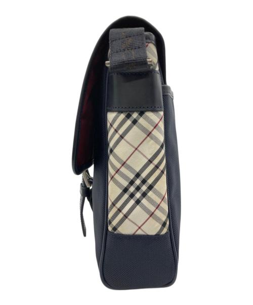 BURBERRY BLACK LABEL（バーバリーブラックレーベル）BURBERRY BLACK LABEL (バーバリーブラックレーベル) ショルダーバッグ ネイビー×ホワイトの古着・服飾アイテム