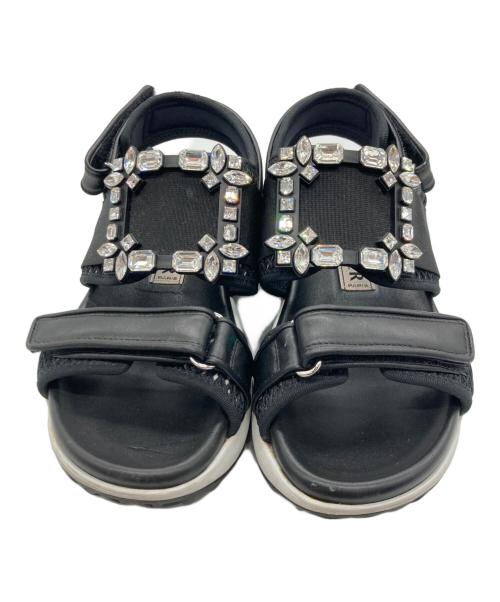 Roger Vivier（ロジェ ヴィヴィエ）Roger Vivier (ロジェ ヴィヴィエ) スポーツサンダル ブラック×ホワイト サイズ:24.5cmの古着・服飾アイテム